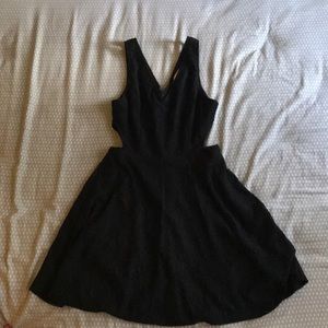 Black mini dress